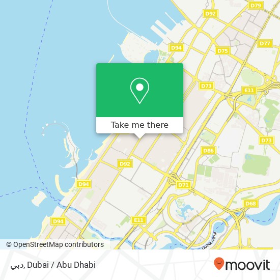 دبي map