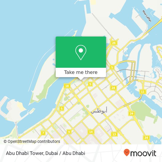 Abu Dhabi Tower map