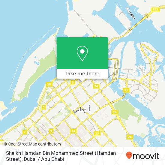 Sheikh Hamdan Bin Mohammed Street (Hamdan Street) map