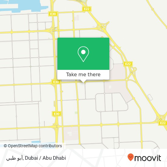 أبو ظبي map