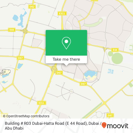 Building # R03 Dubai-Hatta Road (E 44 Road) map