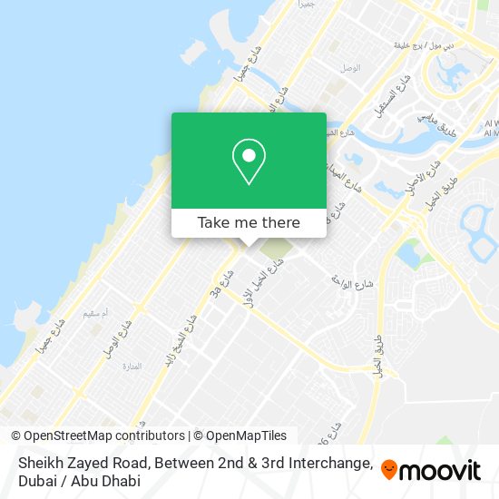 Sheikh Zayed Road, Between 2nd & 3rd Interchange map