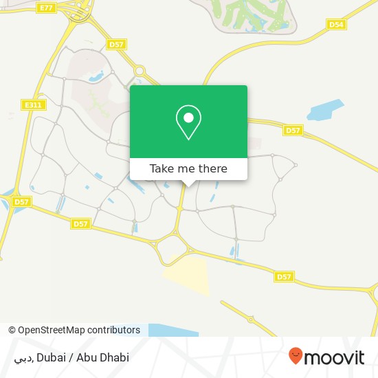 دبي map