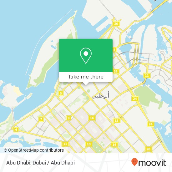 Abu Dhabi map