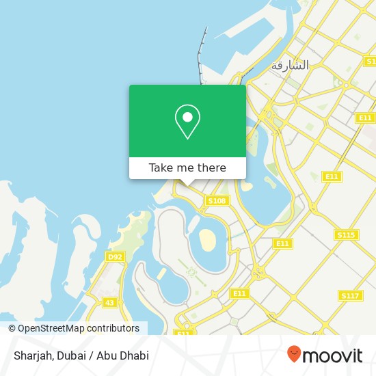 Sharjah map
