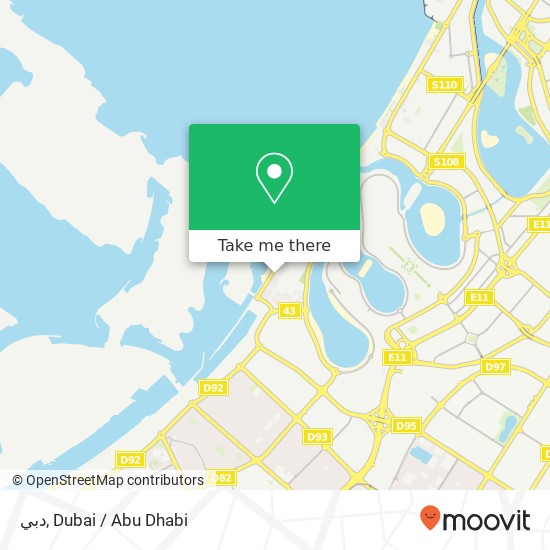 دبي map