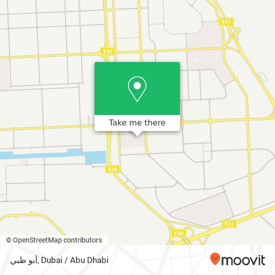 أبو ظبي map