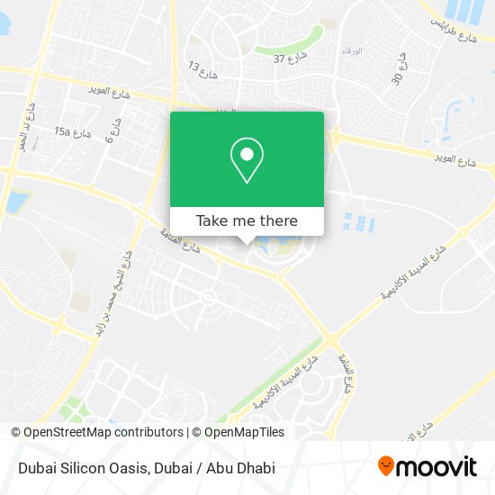 Dubai Silicon Oasis map