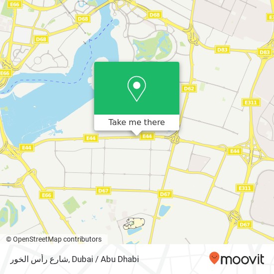 شارع رأس الخور map