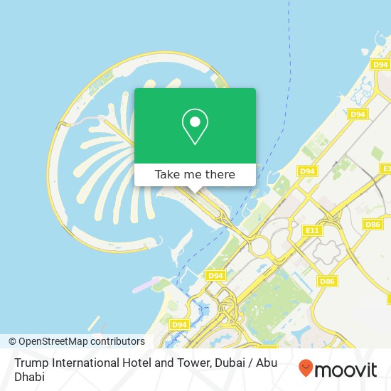 Trump International Hotel and Tower map