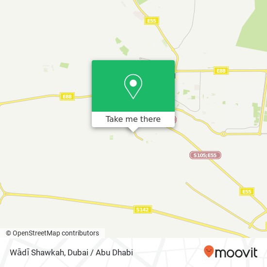 Wādī Shawkah map