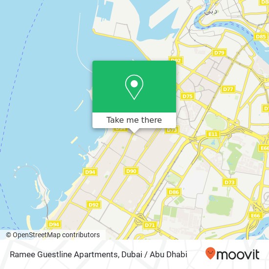 Ramee Guestline Apartments map