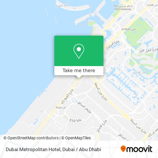 Dubai Metropolitan Hotel map