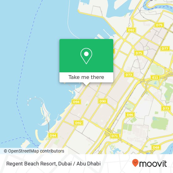 Regent Beach Resort map