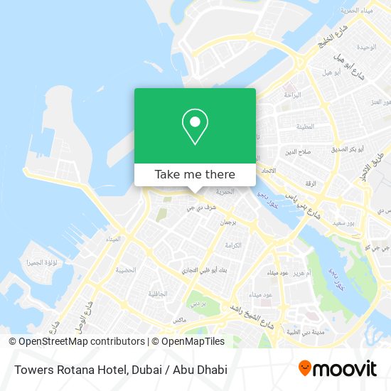 Towers Rotana Hotel map