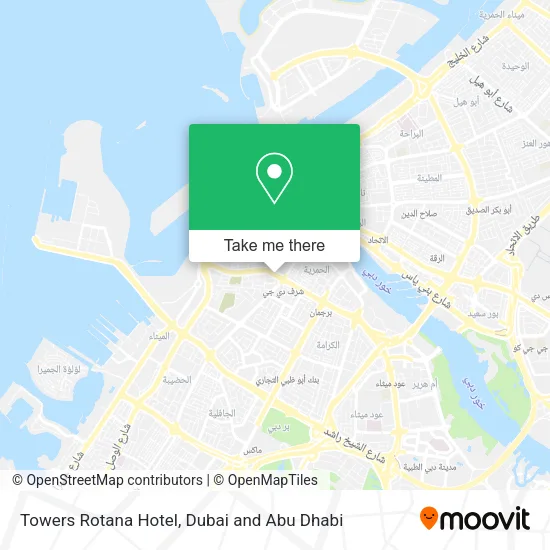 Towers Rotana Hotel map
