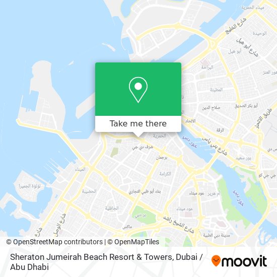 Sheraton Jumeirah Beach Resort & Towers map