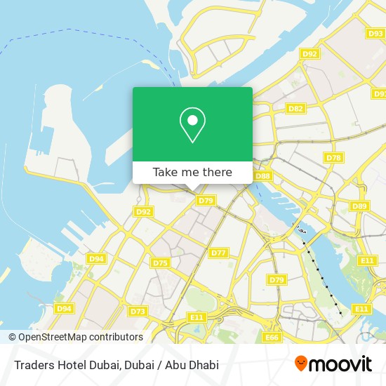 Traders Hotel Dubai map