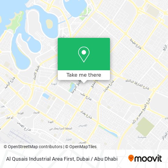 Al Qusais Industrial Area First map