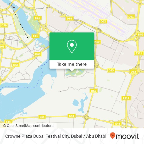 Crowne Plaza Dubai Festival City map
