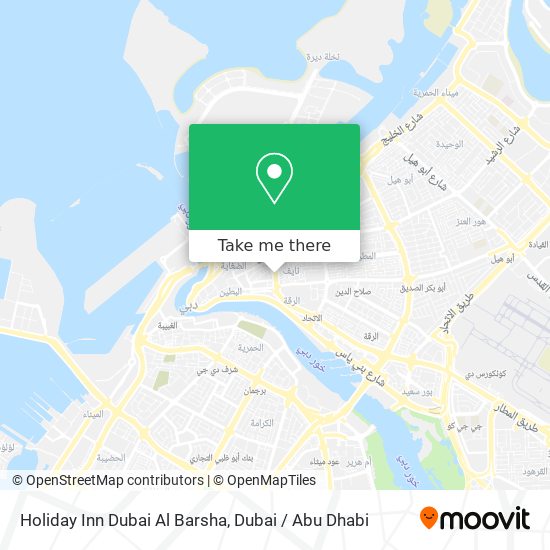 Holiday Inn Dubai Al Barsha map