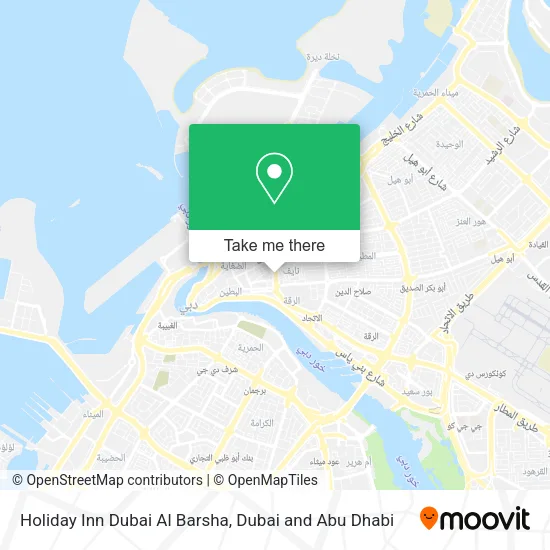 Holiday Inn Dubai Al Barsha map