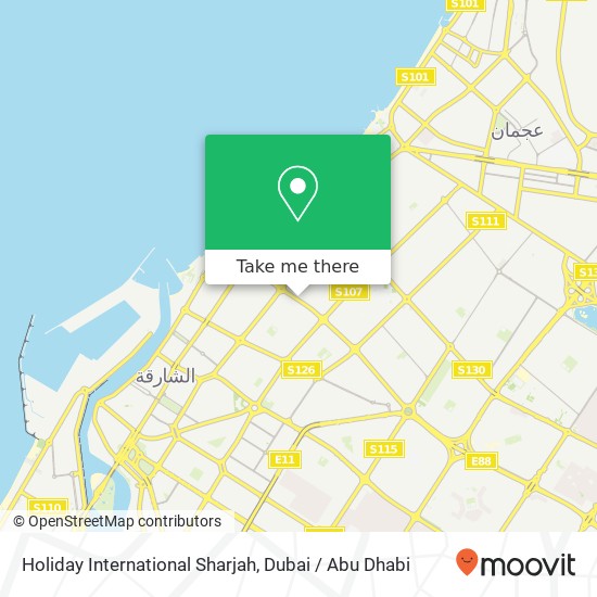 Holiday International Sharjah map