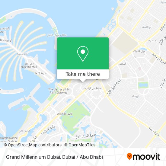 Grand Millennium Dubai map