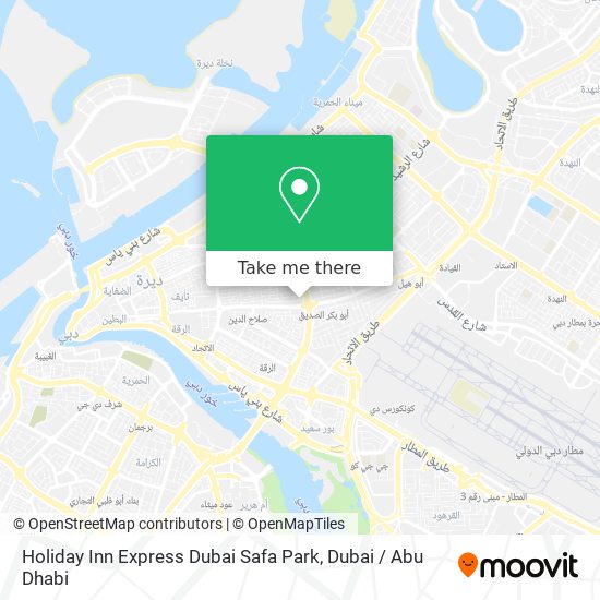 Holiday Inn Express Dubai Safa Park map