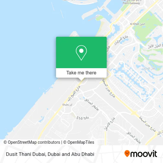 Dusit Thani Dubai map