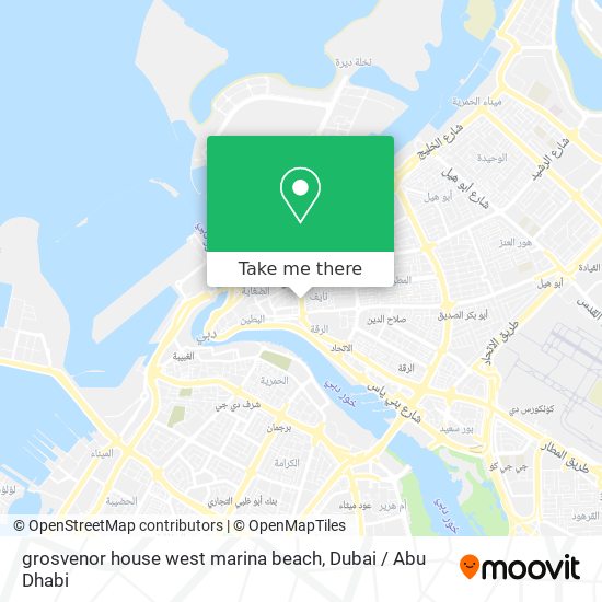 grosvenor house west marina beach map