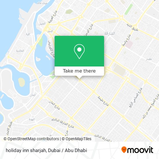 holiday inn sharjah map