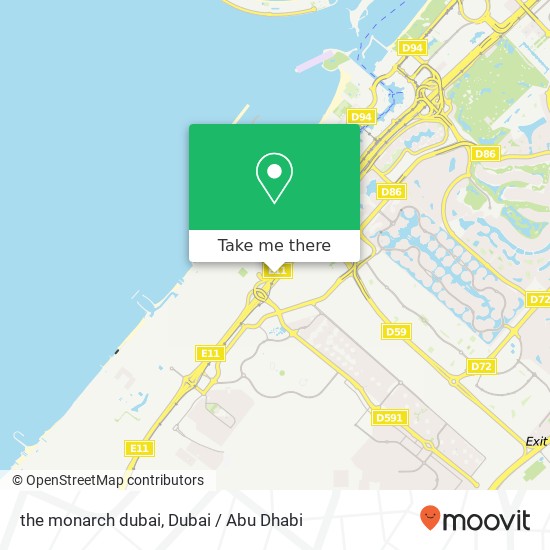 the monarch dubai map