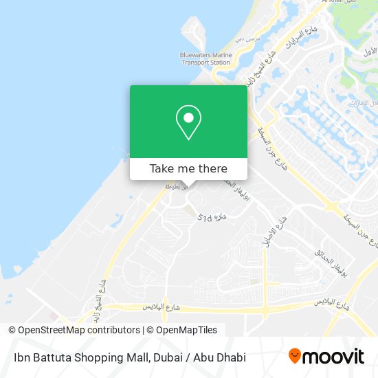 Ibn Battuta Shopping Mall map