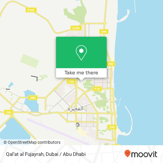 Qal‘at al Fujayrah map