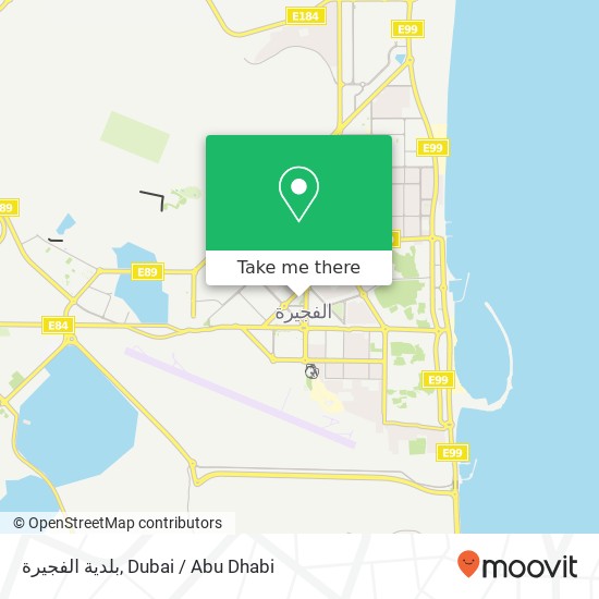 بلدية الفجيرة map