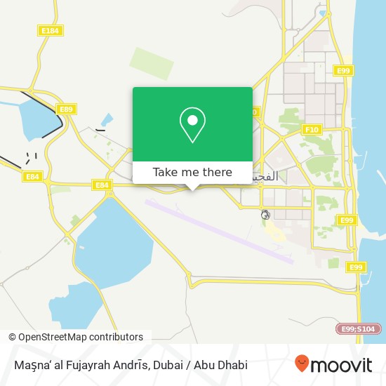 Maşna‘ al Fujayrah Andrīs map