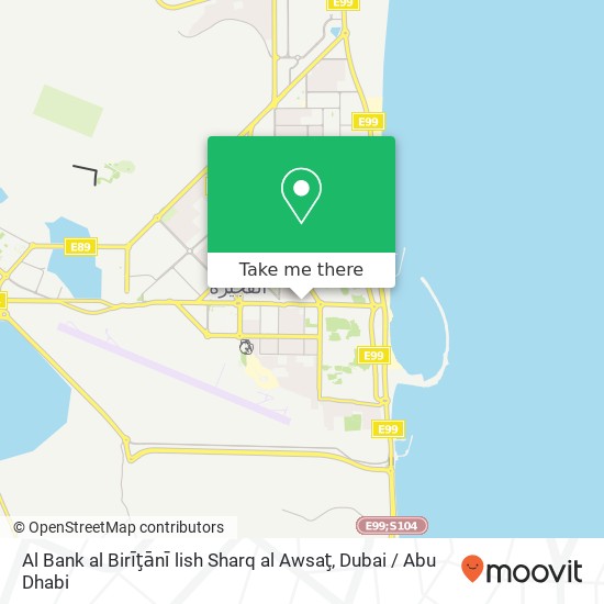 Al Bank al Birīţānī lish Sharq al Awsaţ map