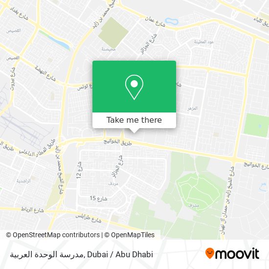 مدرسة الوحدة العربية map