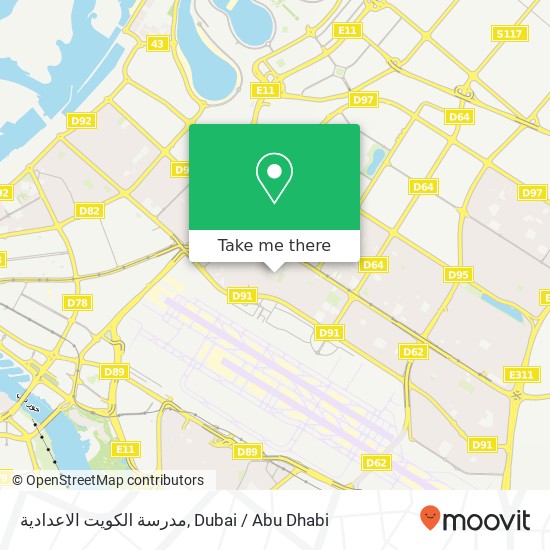مدرسة الكويت الاعدادية map