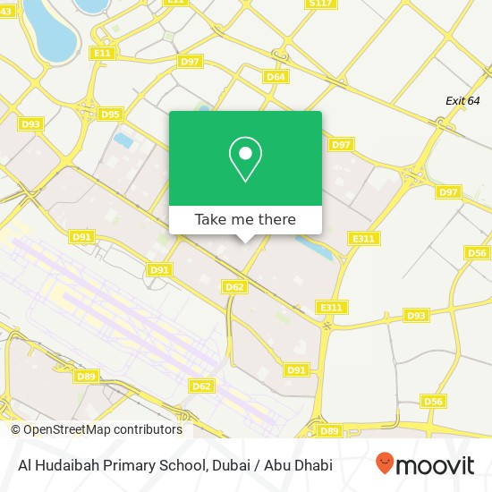 Al Hudaibah Primary School map