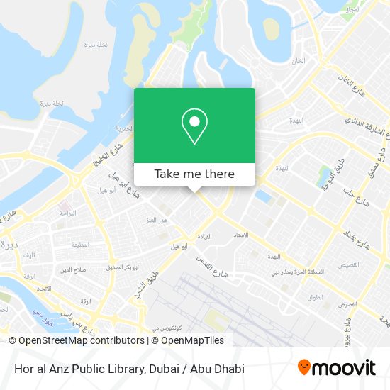 Hor al Anz Public Library map
