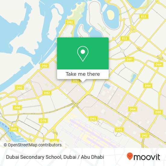 Dubai Secondary School map