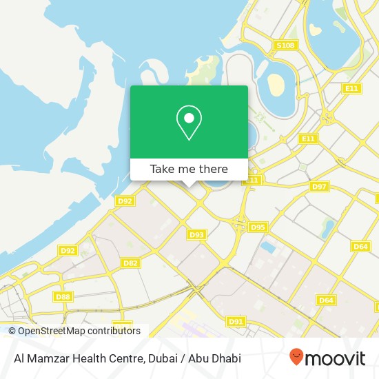 Al Mamzar Health Centre map