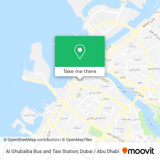 Al Ghubaiba Bus and Taxi Station map