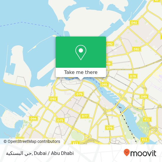 حي البستكية map