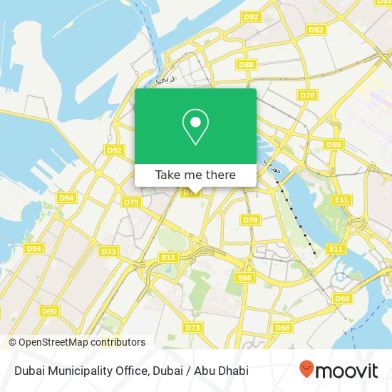 Dubai Municipality Office map
