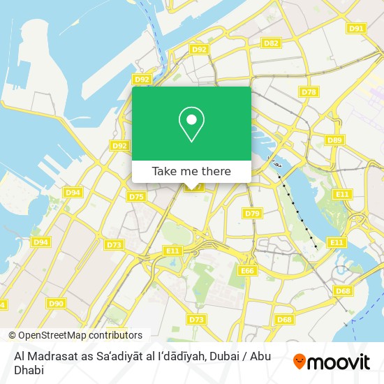 Al Madrasat as Sa‘adiyāt al I‘dādīyah map