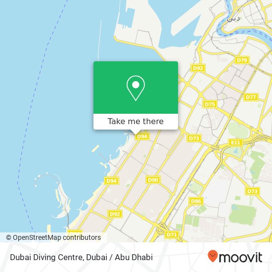 Dubai Diving Centre map