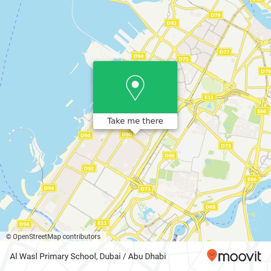 Al Wasl Primary School map